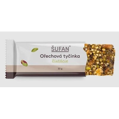 Šufan Ořechová tyčinka pistáciová 33g