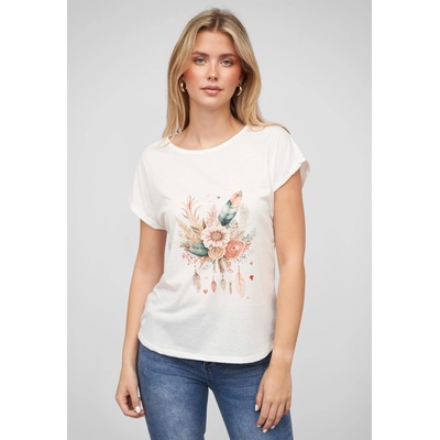 Urban Classics Тениска Viskose T-Shirt mit Traumf? nger-Blumen Print white XXLUB-24036075-00220 - Камуфлаж, размер S