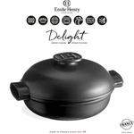 Emile Henry 2, 5 л черна керамична индукционна тенджера emile henry от серия delight