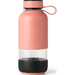 Lékué Бутилка за вода To Go стъклена тъмнорозова (885204)