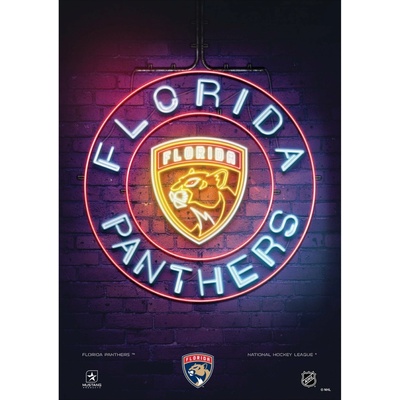 Mustang Plagát Florida Panthers NHL Neon 12" x 16"