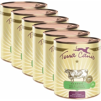 Terra Canis Beef with carrot apple & natural rice 6 x 800 g