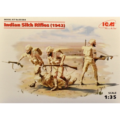 ICM Indian Sikh Rifles 1942 4 fig. 35564 1:35