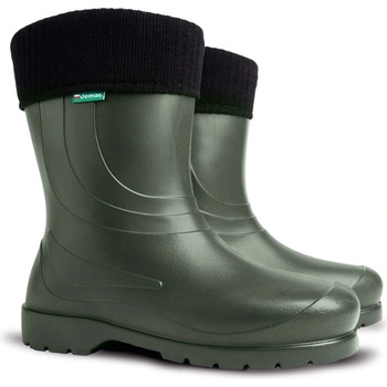 Demar Дамски гумени работни ботуши с топла стелка LAURA, зелени (D0230B1)
