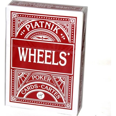 Piatnik Karty Poker Wheels Poker Cards Deck Red