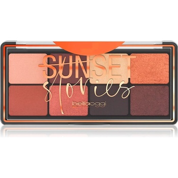 bellaoggi Sunset Stories палитра сенки за очи 8 броя цвят Deep Nude 9.5 гр