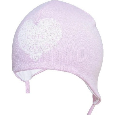 Yo! růžová čepice na zavazování Cute růžová