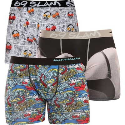 69SLAM pánske boxerky fit mix 3pack