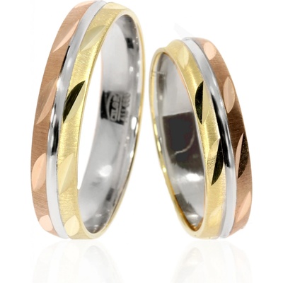 Zlatnictví Helios Zlaté snubní prsteny C 1053