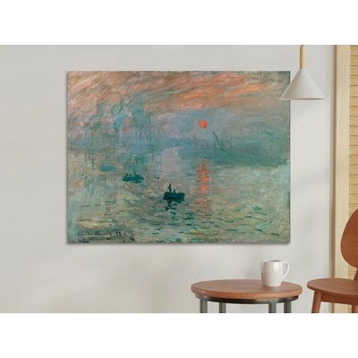Imprese, východ slunce - Claude Monet Varianta: 65x50 cm - na KAPA desce 5 mm (k zavěšení)