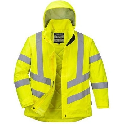 Manutan dámská zimní bunda Hi-Vis žlutá