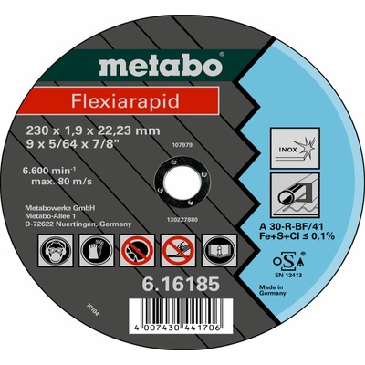 Metabo Řezný kotouč Flexiarapid 150x1,6x22,23 Inox, TF 41 616183000