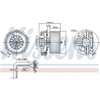 Vnitřní ventilátor NISSENS 87385