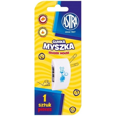 ASTRA Mouse ergonomická biela guma blister 403022007