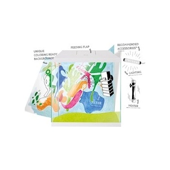 Aquael Leddy Mini 30 akvarijní set bílý 12,6 l