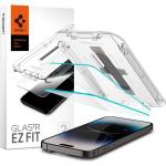 Spigen glas. tr "ez fit" 2-pack закалено защитно стъкло за iphone 14 pro max прозрачно