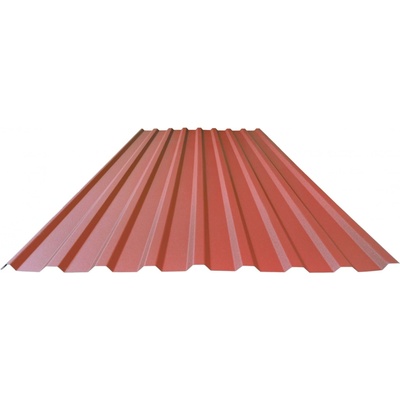 Blachdom Plus T18 Polyuretan HDX Lesk 1140 x 0,5 mm RAL 8004 cihlově červená 1 m²