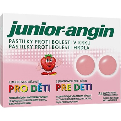 Junior-Angin pre deti Jahoda 24 pastiliek