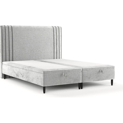 Maison de Reve Сиво тапицирано двойно легло с място за съхранение 200x200 cm Musca - Maison de Rêve (MUSCA200_MDR_B5_LOT06_M0_NF_T0_L32)