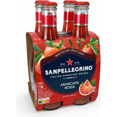 San Pellegrino Naturali červený pomaranč 4 x 200 ml