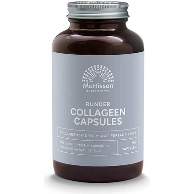 Mattisson Healthstyle Колаген (говежди, тип 1) с калций, магнезий, МСМ, витамин C и хиалуронова киселина 180 капсули | Mattisson Healthstyle (MT3001)