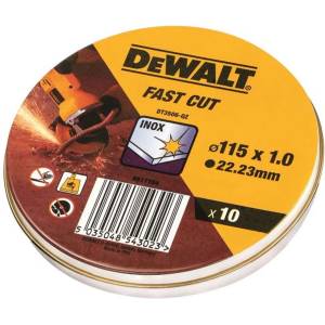 DEWALT - Режещ диск за метал 115х22, 5 мм 10 бр DT3506 (DT3506)