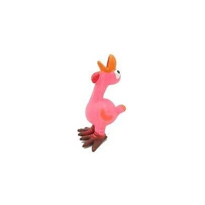Tatrapet hračka pro psa krocan se zvukem 17 cm latex růžová
