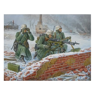 Zvezda Nemecká obsluha guľometu MG-34 1941-1945 1:72