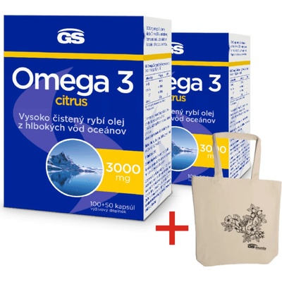GS Omega 3 CITRUS 2 x 150 kapsúl