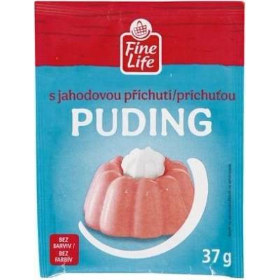 Fine Life Puding s jahodovou příchutí 35 x 37 g