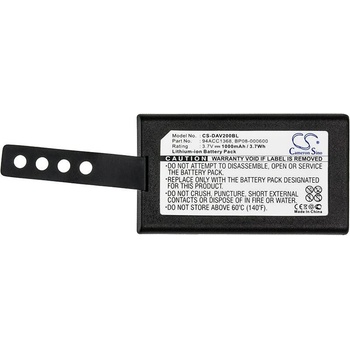 Cameron sino Батерия за баркод скенер Datalogic CVR2 DL-Memor/ Wasp DT10 94ACC1368 LiIon 3.7V 1000mAh Cameron Sino (CS-DAV200BL)
