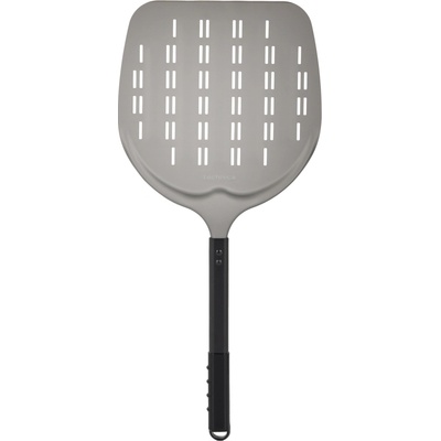 TECHNICA Černá, perforovaná lopata na pizzu z anodového hliníku s hliníkovým úchytem, čtvercová, 310x355x660 mm | TECHNICA, Pizza Line – Zboží Mobilmania