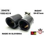  Накрайник Ауспух -Akrapovic Двоен-63мм. -1052-63 R ('254278)