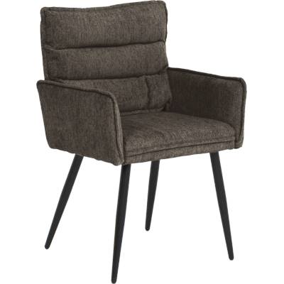 Carmen Трапезен стол с подлакътници iksan - тъмнокафяв r45