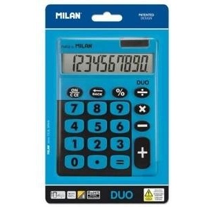 MILAN Calculator Milan DUO 14, 5 x 10, 6 x 2, 1 cm Blue Калкулатори