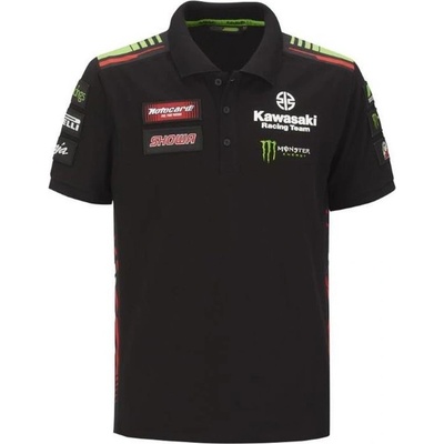 Pánské polo tričko Kawasaki Racing Team WSBK 2022 černá
