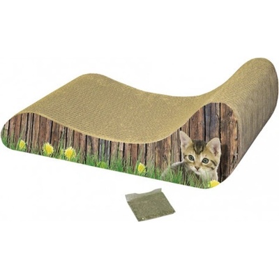 Nobby hračka pro kočky kartonové škrabadlo lenoška 48x21x16cm