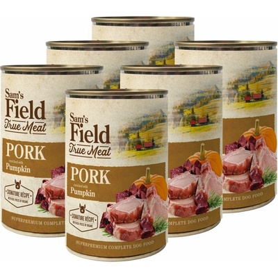 Sam's Field Adult True Meat Pork & Pumpkin 6 x 400 g