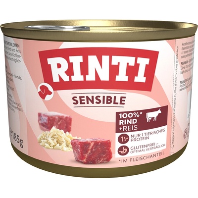 Rinti Sensible hovädzie a ryža 48 x 185 g