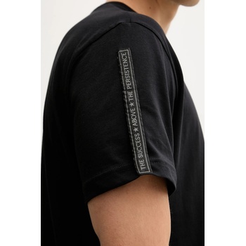 Iceberg Памучна тениска Iceberg в черно с десен F048 6325 (F048.6325)