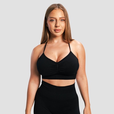 GymBeam Безшевен спортен сутиен Sculpt Black L