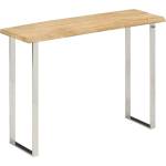 vidaXL Конзолна маса с жив ръб 105x33x76 см масивно мангово дърво (372766)