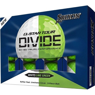 Srixon Q-Star Tour Divide bielo/zelené 3 x 3 ks