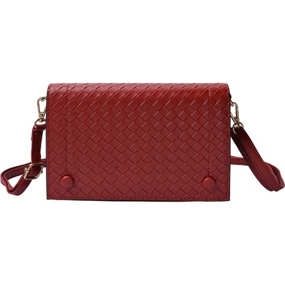Clayre & Eef Vínová elegantní peněženka a crossbody kabelka v jednom