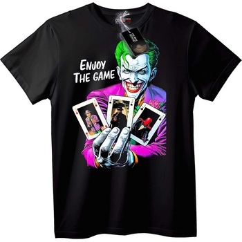 NOONEBRAND Тениска с Joker: Насладете се на играта - L, Black