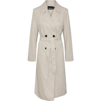 PIECES Палто Pieces Scarlett trench coat - Beige (Silver Gray)
