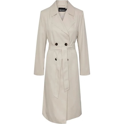 PIECES Палто Pieces Scarlett trench coat - Beige (Silver Gray)