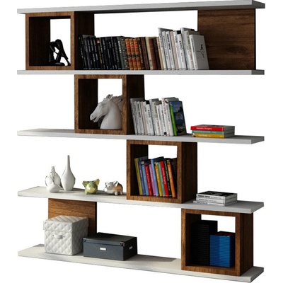 Knižnica Wind White Walnut