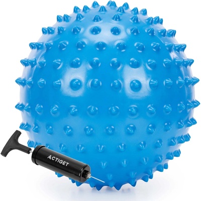 ACTIGET Masážna lopta 20 cm + pumpička ACT0152 modrý
