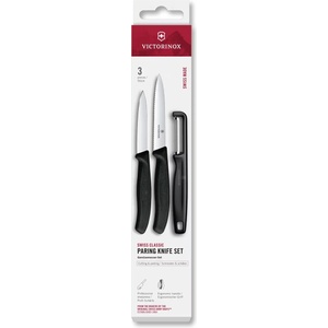 Victorinox Комплект нож и белачка SWISS CLASSIC, комплект 3 бр. , Черен, Пластмаса, Victorinox (VN6711333)
